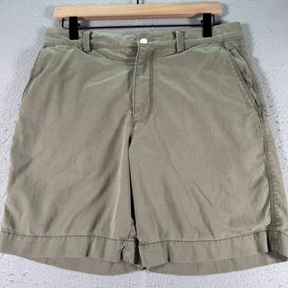 Tommy Bahama‎ Chino Shorts Mens 30 Green Solid Comfort Preppy Beach 8